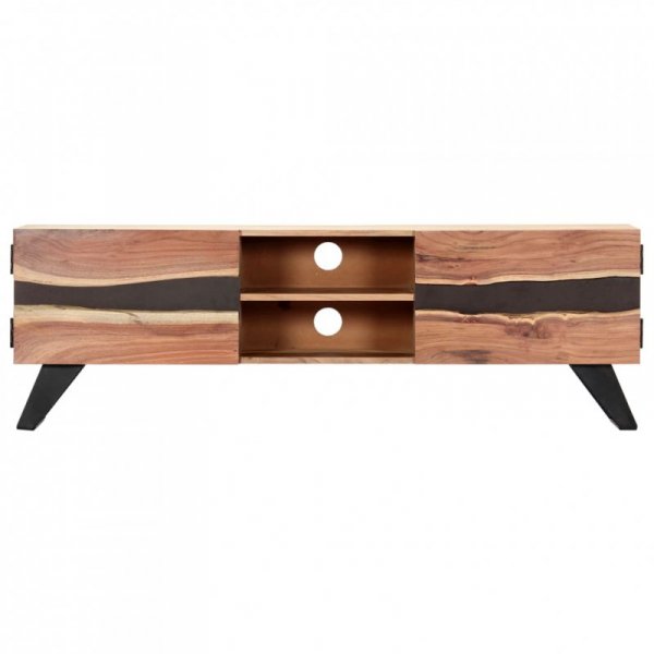 Szafka pod TV, 140x30x45 cm, lite drewno akacjowe