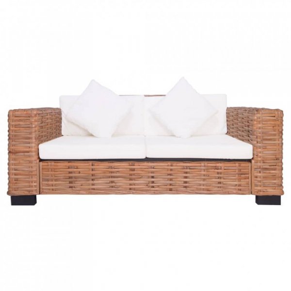 2-osobowa sofa ogrodowa, z naturalnego rattanu
