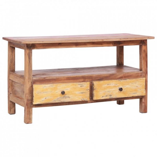 Szafka pod TV, 90 x 40 x 50 cm, lite drewno z odzysku