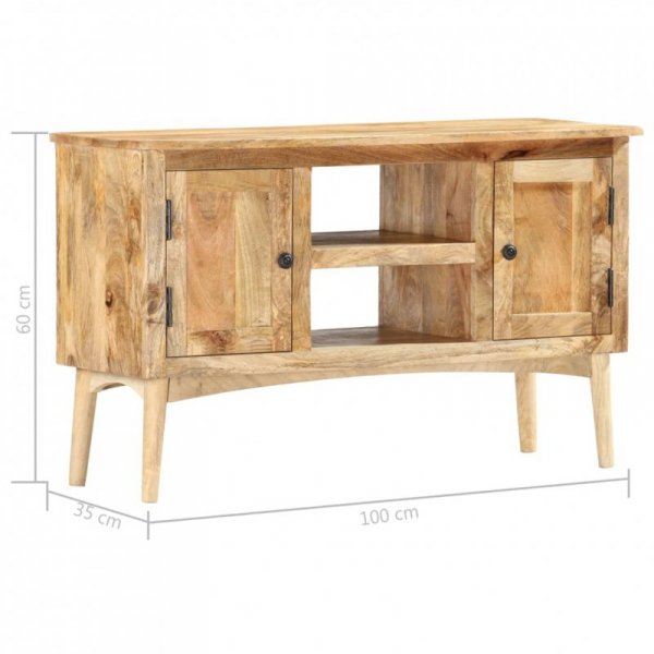 Szafka, 100 x 35 x 60 cm, lite drewno mango