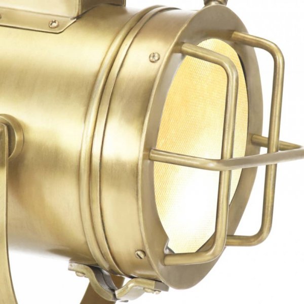Lampa podłogowa na trójnogu, lite drewno mango, 69 cm