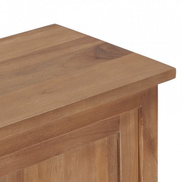 Szafka pod TV, 90 x 30 x 35 cm, lite drewno tekowe