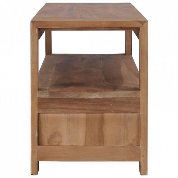 Szafka pod TV, 120 x 30 x 40 cm, lite drewno tekowe