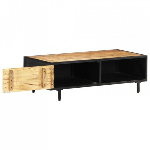 Stolik kawowy, 105x50x35 cm, surowe drewno mango