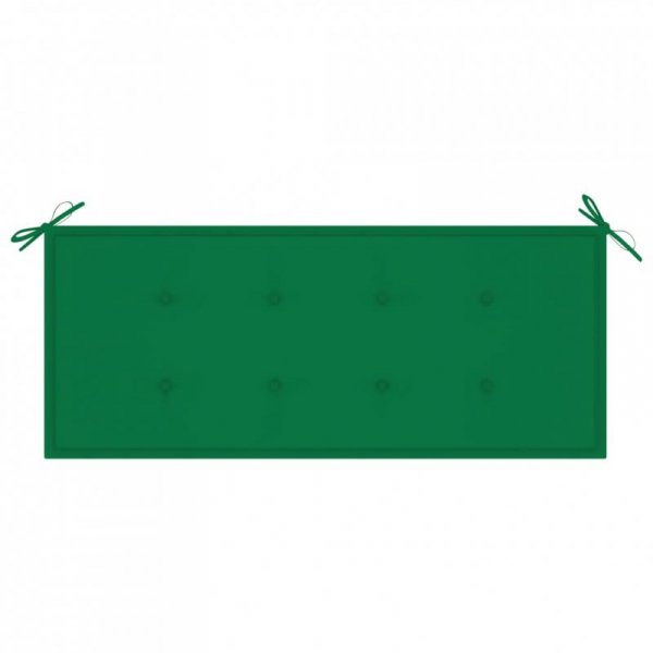 2-os. ławka ogrodowa z poduszką, 120 cm, lity eukaliptus