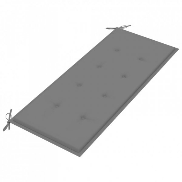 Składana ławka ogrodowa z poduszką, 118 cm, bambusowa