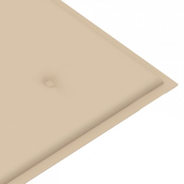 Ławka ogrodowa z poduszką, 120 cm, bambusowa