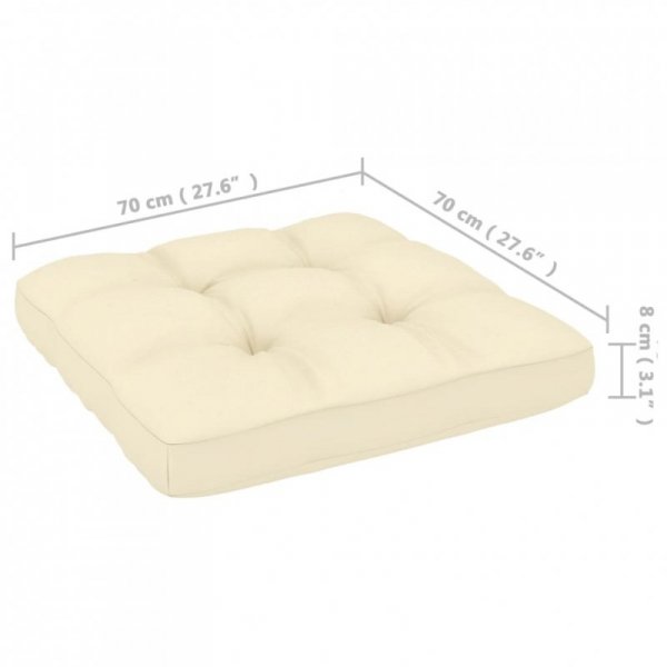3-osobowa sofa z poduszkami, lite drewno sosnowe