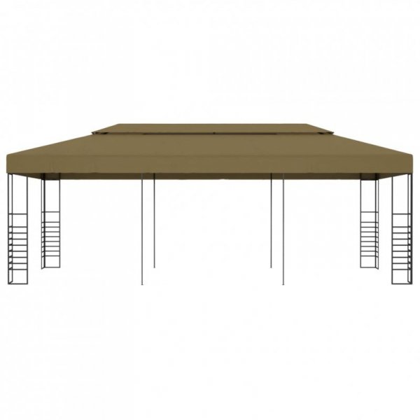 Altana ogrodowa, 6 x 3 x 2,7 m, taupe, 180 g/m²