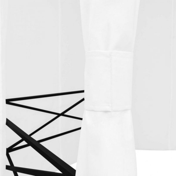 Altana ogrodowa z zasłonami, 360x312x265 cm, biała, 180 g/m²