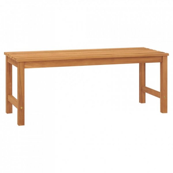 Ławka ogrodowa, 114 cm, lite drewno tekowe