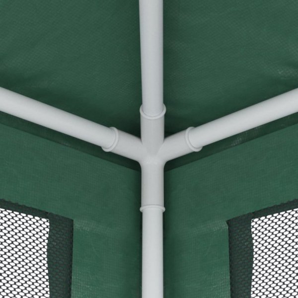 Namiot imprezowy z 4 ścianami z siatki, zielony, 2x2 m, HDPE