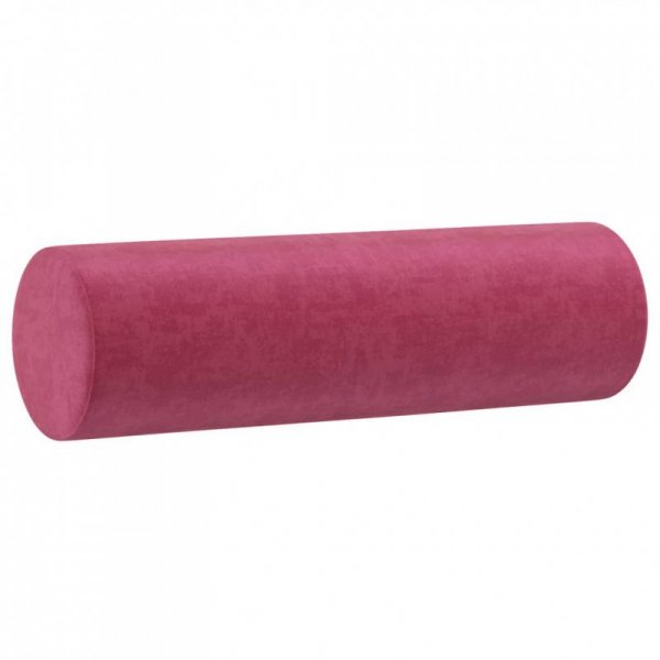2-osobowa sofa z poduszkami, winna czerwień, 140 cm, aksamit