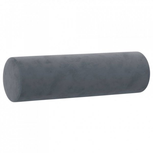 3-osobowa sofa z poduszkami, ciemnoszara, 180 cm, aksamit