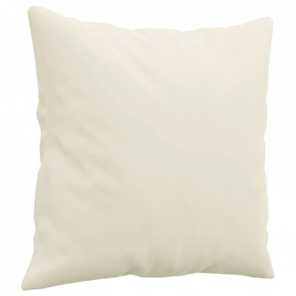 3-osobowa sofa z poduszkami, kremowa, 180 cm, aksamit