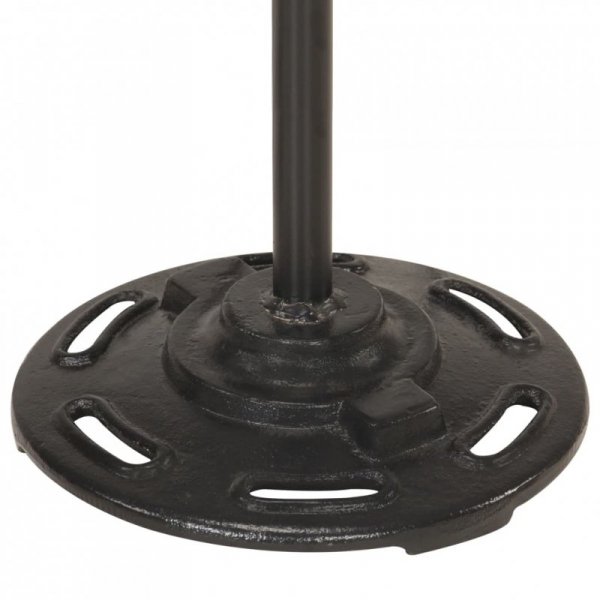 Lampa podłogowa z 2 kloszami, biała, E27, żeliwo