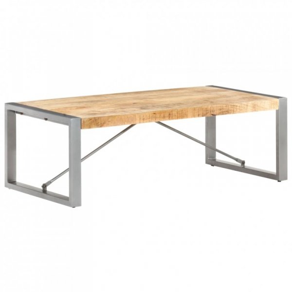 Stolik kawowy, 120 x 60 x 40 cm, surowe drewno mango