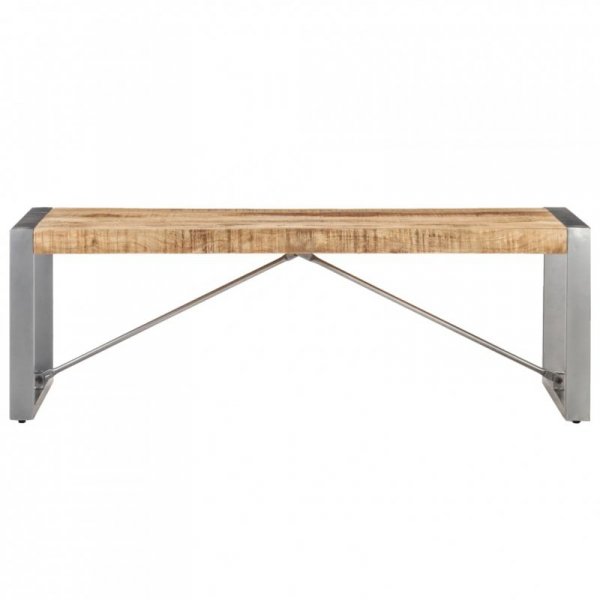 Stolik kawowy, 120 x 60 x 40 cm, surowe drewno mango