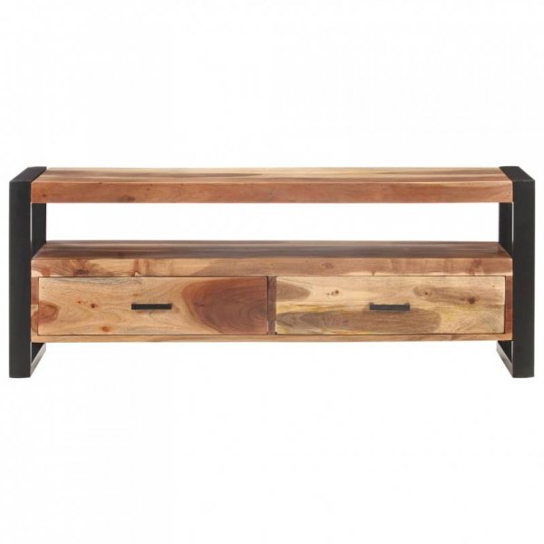 Szafka pod TV, 120x35x45 cm, drewno z miodowym wykończeniem