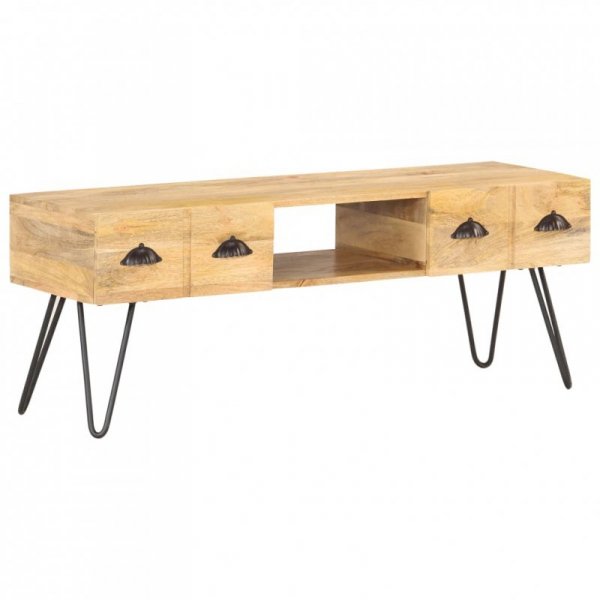 Szafka pod TV, 120x35x45 cm, lite drewno mango