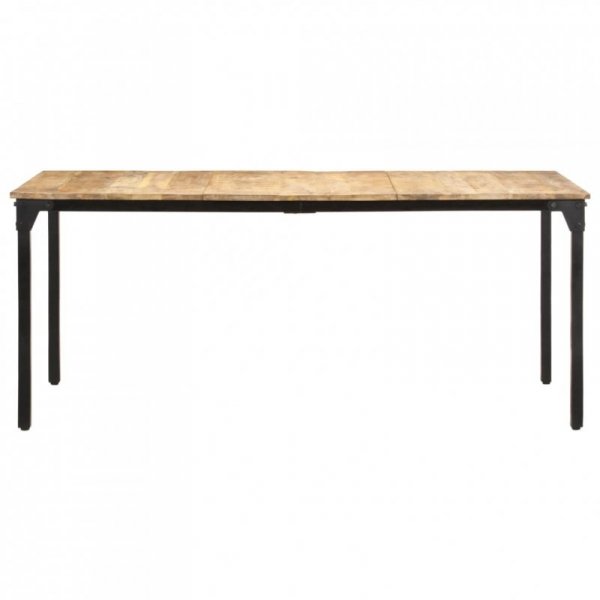 Stół jadalniany, 180 x 90 x 76 cm, surowe drewno mango