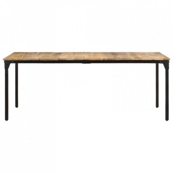 Stół jadalniany, 200 x 100 x 76 cm, surowe drewno mango