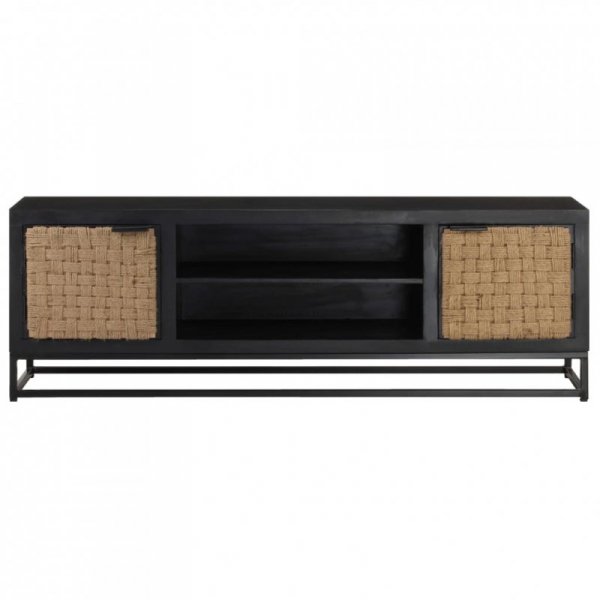 Szafka pod TV, 120x30x40 cm, lite drewno mango