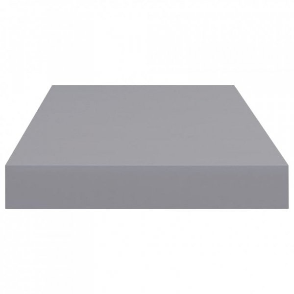 Półki ścienne, 2 szt., szare, 50x23x3,8 cm, MDF