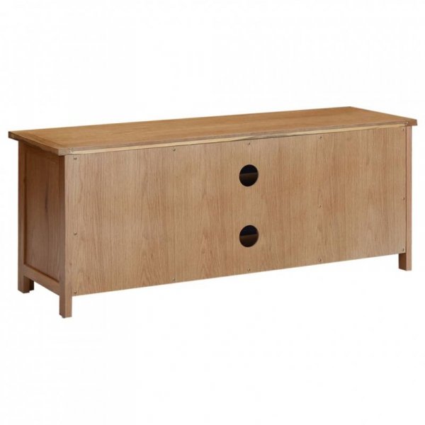 Szafka pod telewizor, 110x35x44 cm, lite drewno dębowe