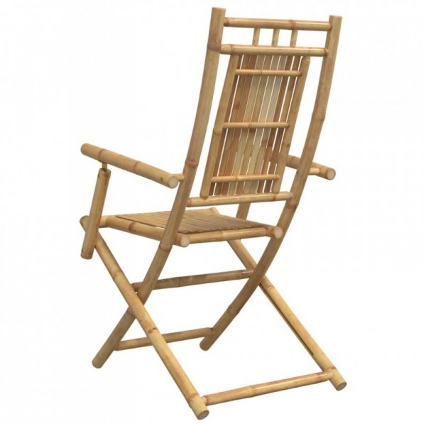 Składane krzesła ogrodowe, 4 szt., 53x66x99 cm, bambusowe