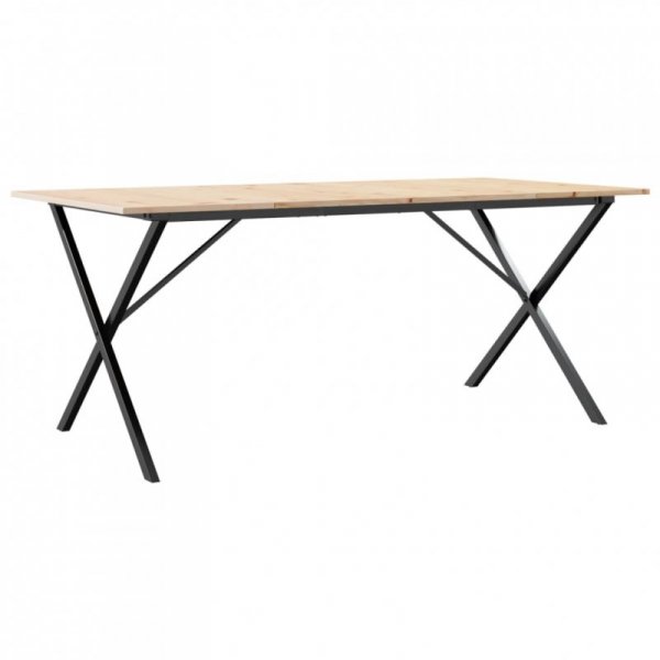 Stół jadalniany z nogami w kształcie litery X, 180x90x75 cm