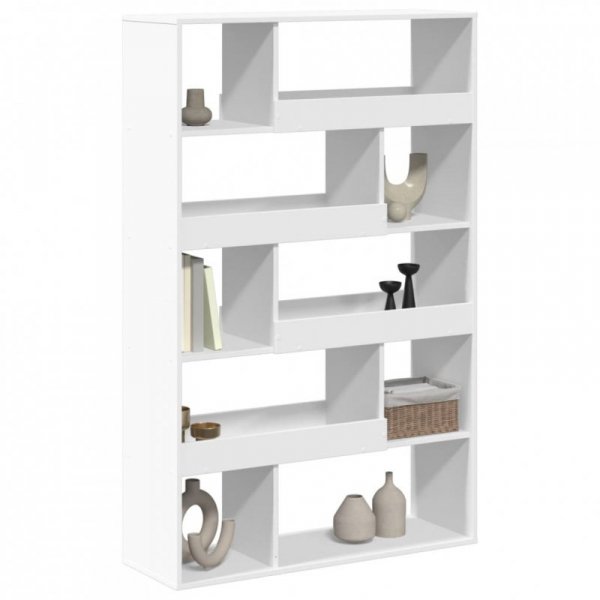 Regał, biały, 100x33x156,5 cm, materiał drewnopochodny