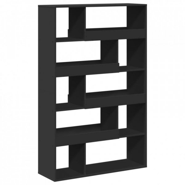 Regał, czarny, 100x33x156,5 cm, materiał drewnopochodny