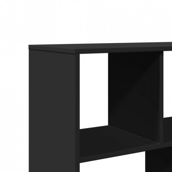 Regał/przegroda, czarny, 100x33x156,5 cm