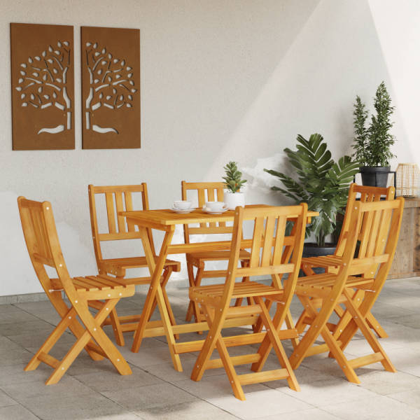 składane krzesła ogrodowe 6 szt 36x46x86 cm z litego drewna akacjowego,  składane krzesła ogrodowe 2 szt 36x46x85 cm z litego drewna akacjowego
