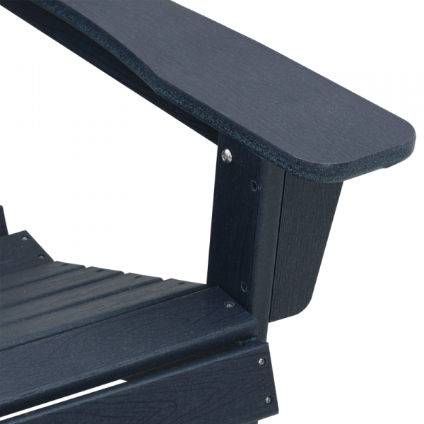 Krzesła Adirondack  2 sztuki Granatowe 74x82x90 cm HDPE, Krzesło Adirondack  Granatowe 74x82x91 cm HDPE