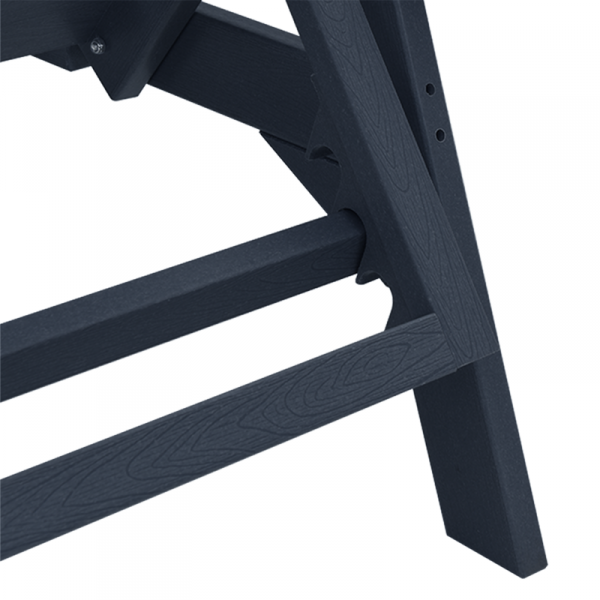 Leżaki Słoneczne 2 szt. Granatowy 162x53x98.5 cm HDPE,  Leżak Słoneczny Granatowy 53x162x98.5 cm HDPE