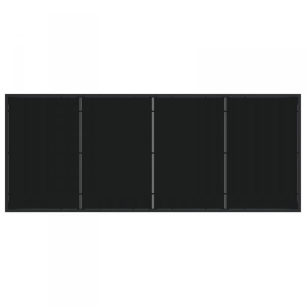 Zestaw 4 Czarny Polirattan 56,5x57x83 cm Trwałe