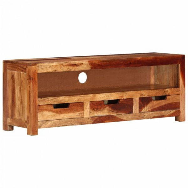 Szafka pod TV, 110x30x40 cm, lite drewno akacjowe