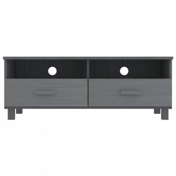 Szafka pod TV HAMAR, ciemnoszara, 106x40x40 cm, drewno sosnowe