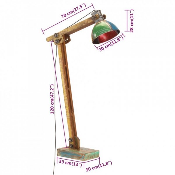 Lampa podłogowa, kolorowa, E27