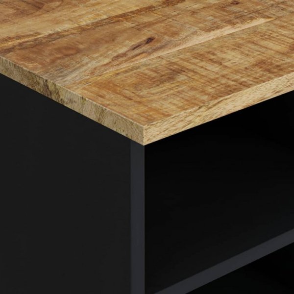 Szafka RTV, 100x33x46 cm, mango i materiał drewnopochodny