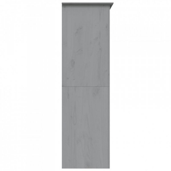 Szafa BODO, szara, 146x53,5x173 cm, lite drewno sosnowe