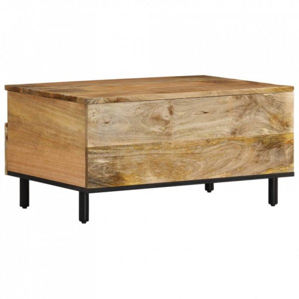 Stolik kawowy, 80x54x40 cm, lite drewno mango