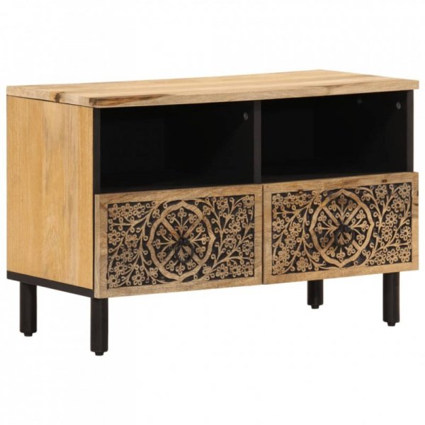 Szafka pod telewizor, 70x33x46 cm, lite drewno mango