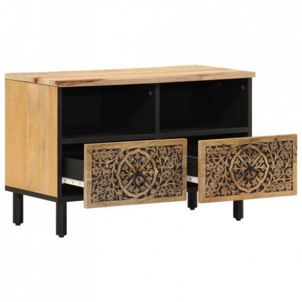 Szafka pod telewizor, 70x33x46 cm, lite drewno mango