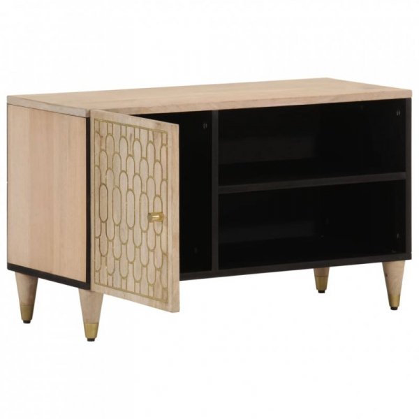 Szafka pod telewizor, 80x31x46 cm, lite drewno mango