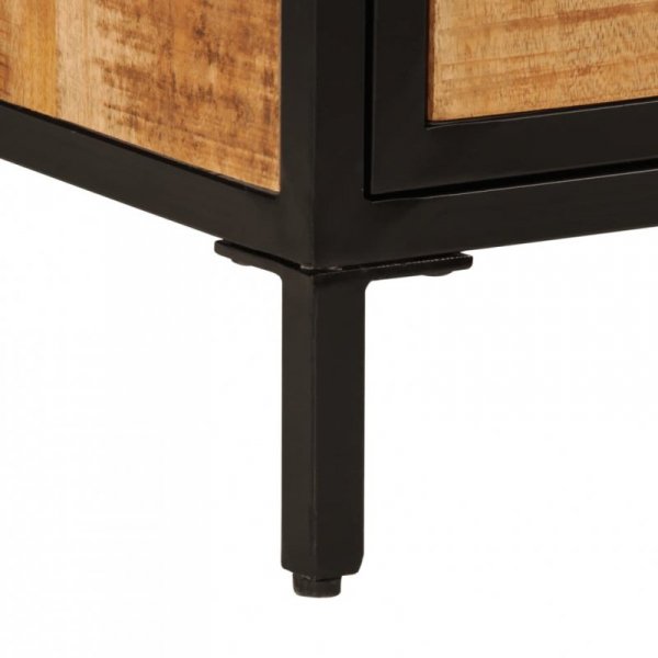 Szafka nocna, 40x30x52,5 cm, surowe drewno mango
