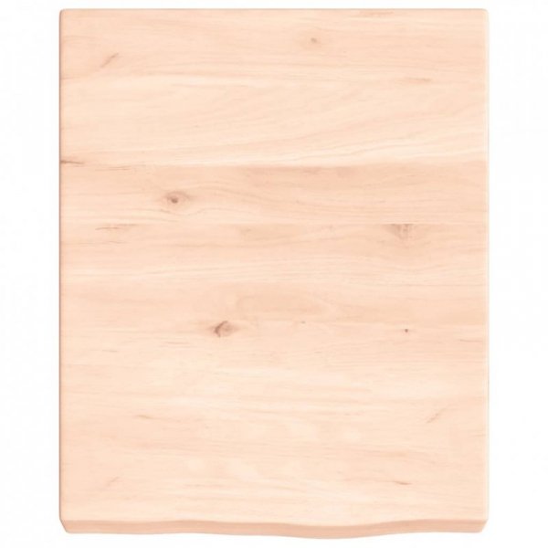 Półka, 40x50x(2-6) cm, surowe lite drewno dębowe