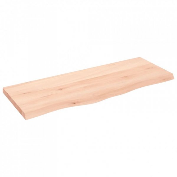 Półka, 100x40x(2-4) cm, surowe lite drewno dębowe
